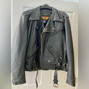 Harley Davidson Leather Jacket Retired Vintage - Movie “The Wild One” L